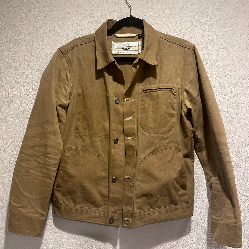 RGT Supply Jacket - tan waxed canvas jacket in Medium